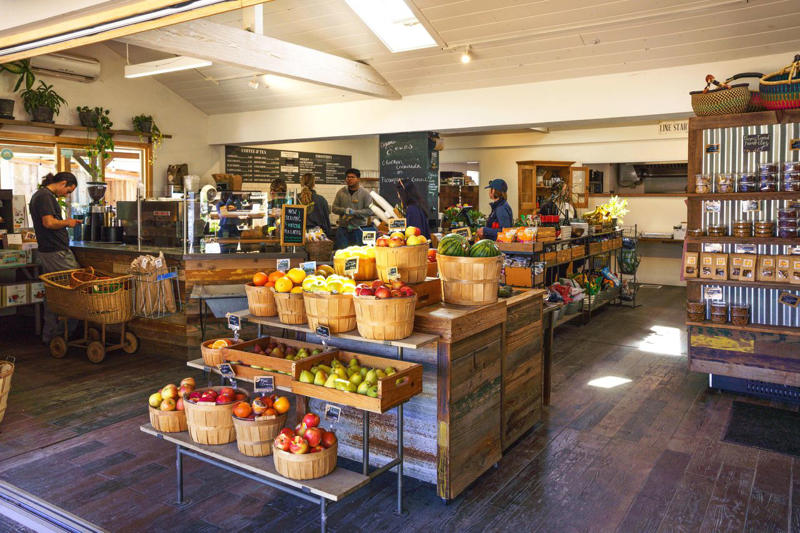 Earthbound Farm Stand, Carmel Highlands General Store, Cafe Kevah, Deetjen’s Restaurant, The Restaurant at Ragged Point, Linn’s of Cambria, Fernandez Produce