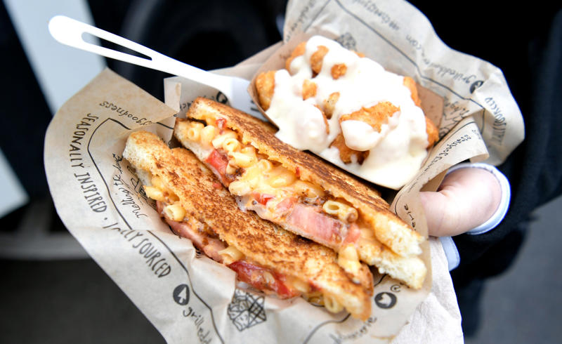Burgers and tomato sandwiches at Brave Idiot, Egg Drip, Dream Burger , The Pepper Pott, Katrin Taqueria, Bad Luck Burger Club, Chivanada, Maiz de la Vida, Tennessee Cobbler Co., The Grilled Cheeserie, Bob's Fish Fry