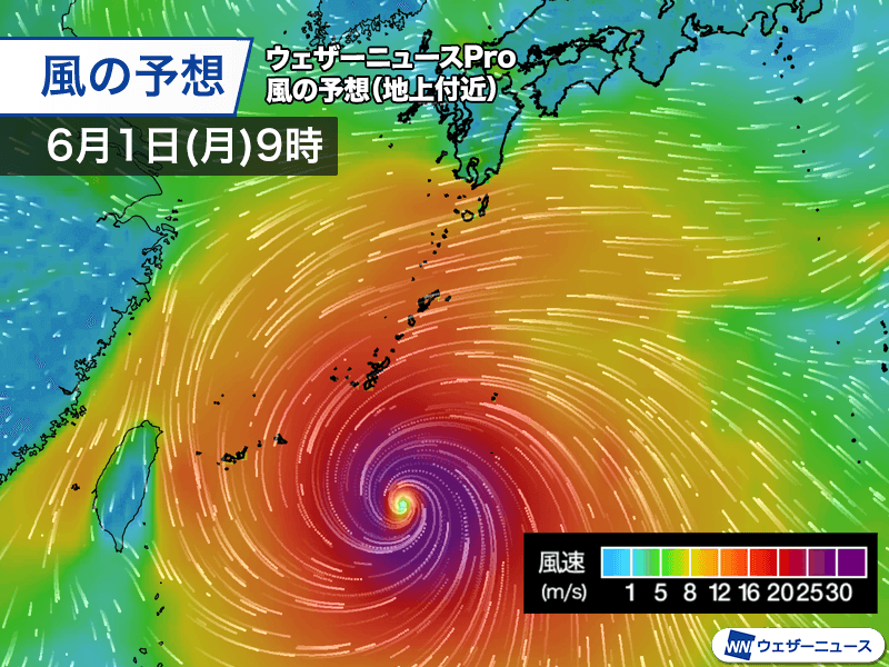 沖縄や奄美は早めの警戒を, 西日本の太平洋側は台風が離れていても強い雨に, 進路を東寄りに変える可能性も, 台風の暴風域に入る確率, 台風の発生が増え始める時期