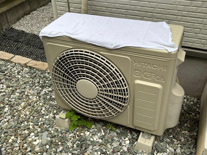 NG節電その1．濡れタオルをかける, NG節電その2．水をかける, NG節電その3．室外機を囲むようにカバーを付ける, 室外機の節電対策を見直そう