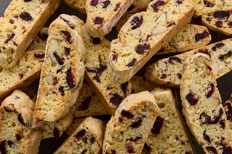 Sour Cream Banana Bread, Brown Butter–Pecan Cinnamon Rolls, Coffee Cake with Cinnamon Streusel, Blueberry and Meyer Lemon Breakfast Pastry, Strawberry Crème Fraîche Biscuits, Orange Soufflé Coffee Cake, Blueberry Muffin Cookies, Sour Cherry Scones and Ginger-Marmalade Cream, Kardemummabullar (Swedish Cardamom Buns), Almond Croissants, Chocolate Chip Zucchini Bread, Lemon Poppy Seed Muffins, Cinnamon-Apple Babka, Old-Fashioned Buttermilk Doughnuts, Lemon-Blueberry Yogurt Loaf Cake, Cranberry-Almond Biscotti, Bakewell Coffee Cake, Pain au Chocolat, Glazed Lemon-Ginger Scones, Cherry and Cream Cheese Kolaches, Jam Doughnut Muffins, Carrot-Bran Muffins, Earl Grey Tea Bread, Raspberry-Swirl Sweet Rolls