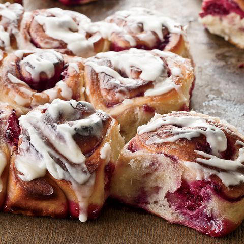 Sour Cream Banana Bread, Brown Butter–Pecan Cinnamon Rolls, Coffee Cake with Cinnamon Streusel, Blueberry and Meyer Lemon Breakfast Pastry, Strawberry Crème Fraîche Biscuits, Orange Soufflé Coffee Cake, Blueberry Muffin Cookies, Sour Cherry Scones and Ginger-Marmalade Cream, Kardemummabullar (Swedish Cardamom Buns), Almond Croissants, Chocolate Chip Zucchini Bread, Lemon Poppy Seed Muffins, Cinnamon-Apple Babka, Old-Fashioned Buttermilk Doughnuts, Lemon-Blueberry Yogurt Loaf Cake, Cranberry-Almond Biscotti, Bakewell Coffee Cake, Pain au Chocolat, Glazed Lemon-Ginger Scones, Cherry and Cream Cheese Kolaches, Jam Doughnut Muffins, Carrot-Bran Muffins, Earl Grey Tea Bread, Raspberry-Swirl Sweet Rolls
