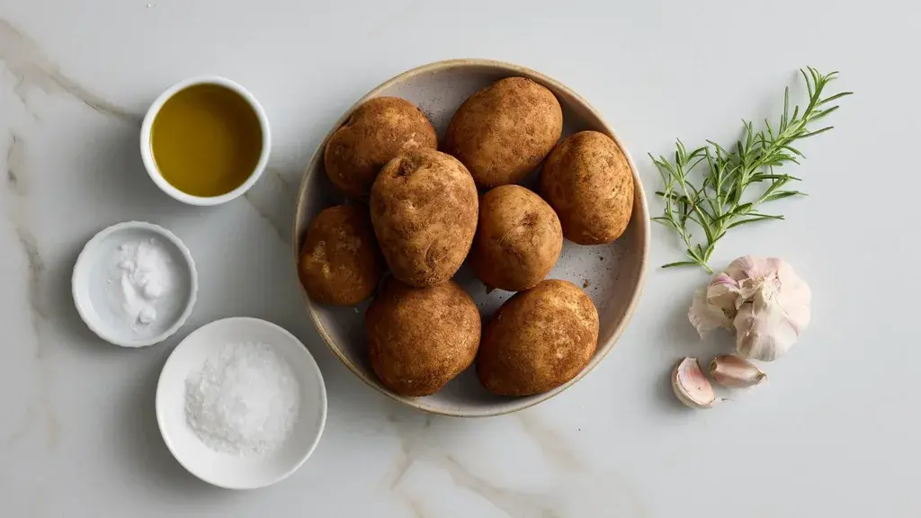 Ingredients, The secret to making the best roast potatoes, How to make roast potatoes in the air fryer, Best roast potatoes recipe variation, Which potatoes are best for roasting?, What to serve with these roast potatoes…