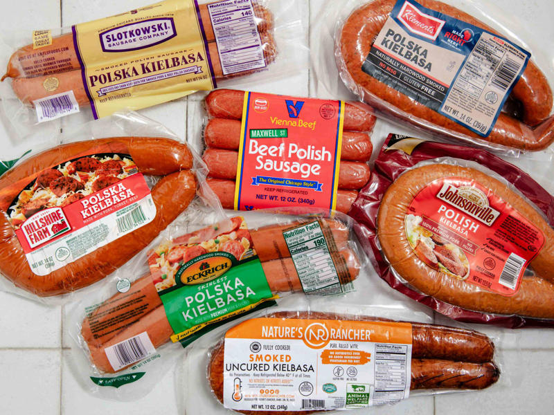 How I Chose the Kielbasa, How I Tested the Kielbasa, The Best Kielbasa Brands, Ranked, 7th Place: Eckrich, 6th Place: Hillshire Farms, 5th Place: Vienna Beef, 4th Place: Johnsonville, 3rd Place: Klement's, 2nd Place: Nature's Rancher, 1st Place: Slotkowski