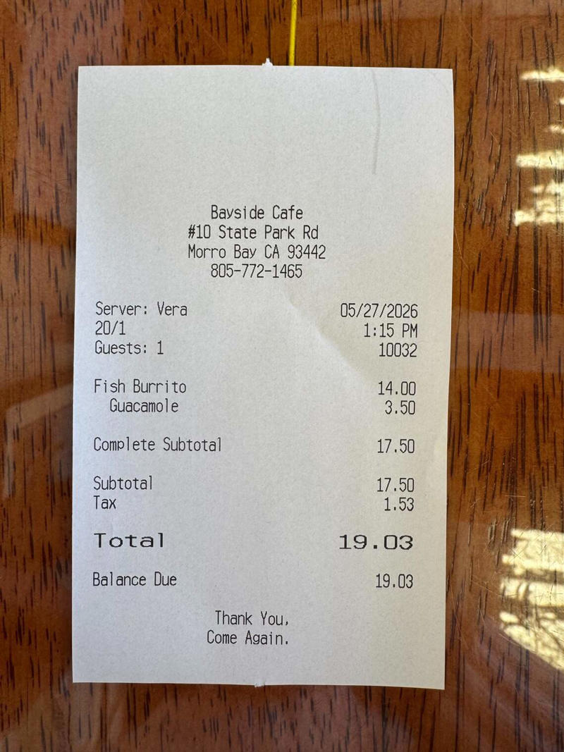 What it’s like to visit Bayside Cafe in Morro Bay, Is Bayside Cafe affordable?, Walking off lunch on a coastal trail, How to visit Bayside Cafe in Morro Bay, Where should I go next?