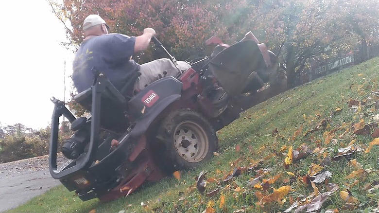 It's important to get the correct mower for your property's terrain, Lawn mower blades spin at high RPM and can cause devastating injuries, Walk through your yard looking for obstacles prior to mowing, Be careful not to discharge grass clippings onto your street