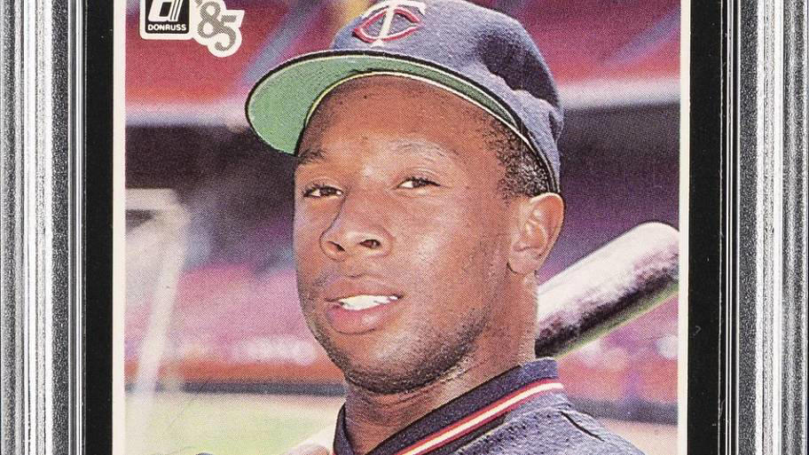 1985 Donruss Kirby Puckett #438, 1984 Fleer Update Kirby Puckett #U-93, 1996 Leaf Signature Extended Kirby Puckett Autograph, 1993 Topps Kirby Puckett #200