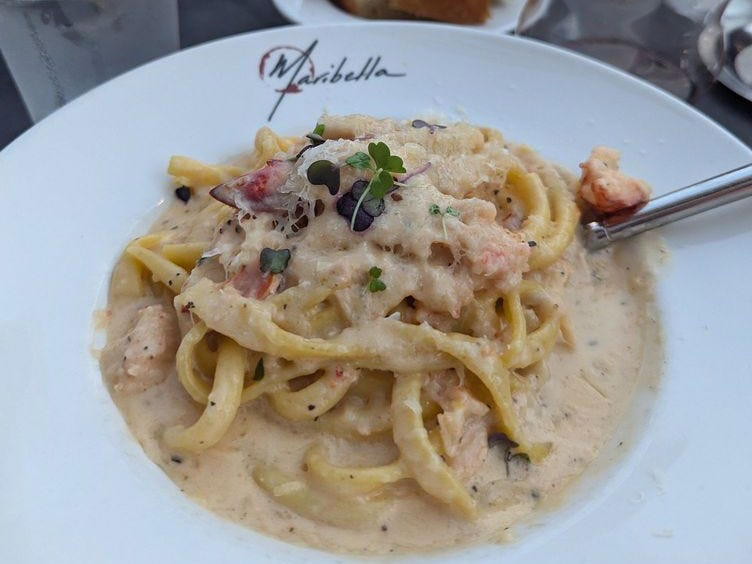 ALABAMA: Gianmarco's Restaurant in Birmingham, ARIZONA: Marcellino Ristorante in Scottsdale, ARKANSAS: Bruno's Little Italy in Little Rock, CONNECTICUT: Mystic Pizza in Mystic, DELAWARE: Mrs. Robino's in Wilmington, FLORIDA: Christini's Ristorante Italiano in Orlando, GEORGIA: La Grotta Ristorante Italiano in Buckhead, Atlanta, HAWAII: Arancino in Honolulu, IDAHO: Luciano's Italian Restaurant in Boise, ILLINOIS: The Village in Chicago, INDIANA: Iaria's Italian Restaurant in Indianapolis, IOWA: Tumea &amp; Sons in Des Moines, KANSAS: Garozzo's in Kansas City, KENTUCKY: Pompilio's in Newport, LOUISIANA: Pascal's Manale in New Orleans, MAINE: Via Vecchia in Portland, MARYLAND: Il Pizzico in Rockville, MASSACHUSETTS: Regina Pizzeria in Boston, MICHIGAN: Buddy's Pizza in Detroit, MINNESOTA: Yarusso Bros in St. Paul, MISSISSIPPI: Giardina's Restaurant in Greenwood, MISSOURI: Jasper's Italian Restaurant in Kansas City, NEBRASKA: Orsi's Italian Bakery &amp; Pizzeria in Omaha, NEVADA: Piero's Italian Cuisine in Las Vegas, NEW HAMPSHIRE: The Rosa in Portsmouth, NEW MEXICO: Trombino's Bistro Italiano in Albuquerque, NEW YORK: Lombardi's in New York City, NORTH CAROLINA: Amedeo's Italian Restaurant in Raleigh, NORTH DAKOTA: Spaghetti Western in Fargo, OHIO: Guarino's in Cleveland, OKLAHOMA: Pete's Place in Krebs, OREGON: Nostrana in Portland, PENNSYLVANIA: The Victor Café in Philadelphia, RHODE ISLAND: Camille's in Providence, SOUTH CAROLINA: Villa Tronco in Columbia, SOUTH DAKOTA: Maribella Ristorante in Sioux Falls, TEXAS: Rosie Cannonball in Houston, UTAH: Valter's Osteria in Salt Lake City, VERMONT: Sarducci's in Montpelier, VIRGINIA: Luigi's Italian Gourmet in Roanoke, WASHINGTON: The Pink Door in Seattle, WEST VIRGINIA: Fazio's Italian Restaurant in Charleston, WISCONSIN: Calderone Club in Milwaukee, WYOMING: Calico Restaurant and Bar in Jackson