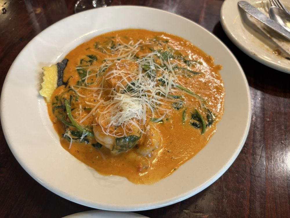 ALABAMA: Gianmarco's Restaurant in Birmingham, ARIZONA: Marcellino Ristorante in Scottsdale, ARKANSAS: Bruno's Little Italy in Little Rock, CONNECTICUT: Mystic Pizza in Mystic, DELAWARE: Mrs. Robino's in Wilmington, FLORIDA: Christini's Ristorante Italiano in Orlando, GEORGIA: La Grotta Ristorante Italiano in Buckhead, Atlanta, HAWAII: Arancino in Honolulu, IDAHO: Luciano's Italian Restaurant in Boise, ILLINOIS: The Village in Chicago, INDIANA: Iaria's Italian Restaurant in Indianapolis, IOWA: Tumea &amp; Sons in Des Moines, KANSAS: Garozzo's in Kansas City, KENTUCKY: Pompilio's in Newport, LOUISIANA: Pascal's Manale in New Orleans, MAINE: Via Vecchia in Portland, MARYLAND: Il Pizzico in Rockville, MASSACHUSETTS: Regina Pizzeria in Boston, MICHIGAN: Buddy's Pizza in Detroit, MINNESOTA: Yarusso Bros in St. Paul, MISSISSIPPI: Giardina's Restaurant in Greenwood, MISSOURI: Jasper's Italian Restaurant in Kansas City, NEBRASKA: Orsi's Italian Bakery &amp; Pizzeria in Omaha, NEVADA: Piero's Italian Cuisine in Las Vegas, NEW HAMPSHIRE: The Rosa in Portsmouth, NEW MEXICO: Trombino's Bistro Italiano in Albuquerque, NEW YORK: Lombardi's in New York City, NORTH CAROLINA: Amedeo's Italian Restaurant in Raleigh, NORTH DAKOTA: Spaghetti Western in Fargo, OHIO: Guarino's in Cleveland, OKLAHOMA: Pete's Place in Krebs, OREGON: Nostrana in Portland, PENNSYLVANIA: The Victor Café in Philadelphia, RHODE ISLAND: Camille's in Providence, SOUTH CAROLINA: Villa Tronco in Columbia, SOUTH DAKOTA: Maribella Ristorante in Sioux Falls, TEXAS: Rosie Cannonball in Houston, UTAH: Valter's Osteria in Salt Lake City, VERMONT: Sarducci's in Montpelier, VIRGINIA: Luigi's Italian Gourmet in Roanoke, WASHINGTON: The Pink Door in Seattle, WEST VIRGINIA: Fazio's Italian Restaurant in Charleston, WISCONSIN: Calderone Club in Milwaukee, WYOMING: Calico Restaurant and Bar in Jackson