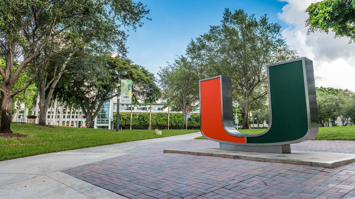 Northeastern University in Massachusetts, The University of Miami in Florida, High Point University in North Carolina, Washington University in St. Louis, Missouri, Fordham University in New York, The University of California, Santa Barbara, Harvard University in Massachusetts, The University of Mississippi