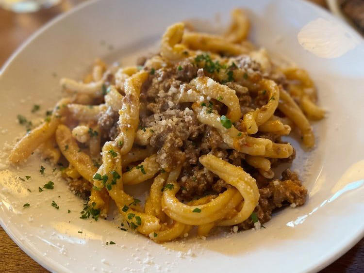 ALABAMA: Gianmarco's Restaurant in Birmingham, ARIZONA: Marcellino Ristorante in Scottsdale, ARKANSAS: Bruno's Little Italy in Little Rock, CONNECTICUT: Mystic Pizza in Mystic, DELAWARE: Mrs. Robino's in Wilmington, FLORIDA: Christini's Ristorante Italiano in Orlando, GEORGIA: La Grotta Ristorante Italiano in Buckhead, Atlanta, HAWAII: Arancino in Honolulu, IDAHO: Luciano's Italian Restaurant in Boise, ILLINOIS: The Village in Chicago, INDIANA: Iaria's Italian Restaurant in Indianapolis, IOWA: Tumea &amp; Sons in Des Moines, KANSAS: Garozzo's in Kansas City, KENTUCKY: Pompilio's in Newport, LOUISIANA: Pascal's Manale in New Orleans, MAINE: Via Vecchia in Portland, MARYLAND: Il Pizzico in Rockville, MASSACHUSETTS: Regina Pizzeria in Boston, MICHIGAN: Buddy's Pizza in Detroit, MINNESOTA: Yarusso Bros in St. Paul, MISSISSIPPI: Giardina's Restaurant in Greenwood, MISSOURI: Jasper's Italian Restaurant in Kansas City, NEBRASKA: Orsi's Italian Bakery &amp; Pizzeria in Omaha, NEVADA: Piero's Italian Cuisine in Las Vegas, NEW HAMPSHIRE: The Rosa in Portsmouth, NEW MEXICO: Trombino's Bistro Italiano in Albuquerque, NEW YORK: Lombardi's in New York City, NORTH CAROLINA: Amedeo's Italian Restaurant in Raleigh, NORTH DAKOTA: Spaghetti Western in Fargo, OHIO: Guarino's in Cleveland, OKLAHOMA: Pete's Place in Krebs, OREGON: Nostrana in Portland, PENNSYLVANIA: The Victor Café in Philadelphia, RHODE ISLAND: Camille's in Providence, SOUTH CAROLINA: Villa Tronco in Columbia, SOUTH DAKOTA: Maribella Ristorante in Sioux Falls, TEXAS: Rosie Cannonball in Houston, UTAH: Valter's Osteria in Salt Lake City, VERMONT: Sarducci's in Montpelier, VIRGINIA: Luigi's Italian Gourmet in Roanoke, WASHINGTON: The Pink Door in Seattle, WEST VIRGINIA: Fazio's Italian Restaurant in Charleston, WISCONSIN: Calderone Club in Milwaukee, WYOMING: Calico Restaurant and Bar in Jackson