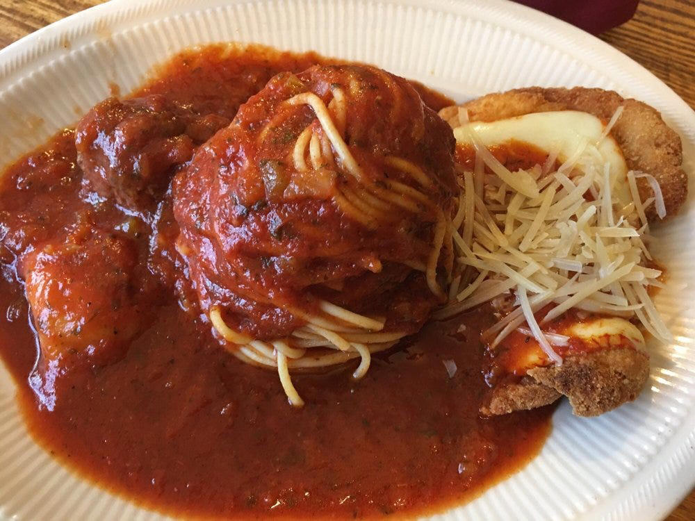 ALABAMA: Gianmarco's Restaurant in Birmingham, ARIZONA: Marcellino Ristorante in Scottsdale, ARKANSAS: Bruno's Little Italy in Little Rock, CONNECTICUT: Mystic Pizza in Mystic, DELAWARE: Mrs. Robino's in Wilmington, FLORIDA: Christini's Ristorante Italiano in Orlando, GEORGIA: La Grotta Ristorante Italiano in Buckhead, Atlanta, HAWAII: Arancino in Honolulu, IDAHO: Luciano's Italian Restaurant in Boise, ILLINOIS: The Village in Chicago, INDIANA: Iaria's Italian Restaurant in Indianapolis, IOWA: Tumea &amp; Sons in Des Moines, KANSAS: Garozzo's in Kansas City, KENTUCKY: Pompilio's in Newport, LOUISIANA: Pascal's Manale in New Orleans, MAINE: Via Vecchia in Portland, MARYLAND: Il Pizzico in Rockville, MASSACHUSETTS: Regina Pizzeria in Boston, MICHIGAN: Buddy's Pizza in Detroit, MINNESOTA: Yarusso Bros in St. Paul, MISSISSIPPI: Giardina's Restaurant in Greenwood, MISSOURI: Jasper's Italian Restaurant in Kansas City, NEBRASKA: Orsi's Italian Bakery &amp; Pizzeria in Omaha, NEVADA: Piero's Italian Cuisine in Las Vegas, NEW HAMPSHIRE: The Rosa in Portsmouth, NEW MEXICO: Trombino's Bistro Italiano in Albuquerque, NEW YORK: Lombardi's in New York City, NORTH CAROLINA: Amedeo's Italian Restaurant in Raleigh, NORTH DAKOTA: Spaghetti Western in Fargo, OHIO: Guarino's in Cleveland, OKLAHOMA: Pete's Place in Krebs, OREGON: Nostrana in Portland, PENNSYLVANIA: The Victor Café in Philadelphia, RHODE ISLAND: Camille's in Providence, SOUTH CAROLINA: Villa Tronco in Columbia, SOUTH DAKOTA: Maribella Ristorante in Sioux Falls, TEXAS: Rosie Cannonball in Houston, UTAH: Valter's Osteria in Salt Lake City, VERMONT: Sarducci's in Montpelier, VIRGINIA: Luigi's Italian Gourmet in Roanoke, WASHINGTON: The Pink Door in Seattle, WEST VIRGINIA: Fazio's Italian Restaurant in Charleston, WISCONSIN: Calderone Club in Milwaukee, WYOMING: Calico Restaurant and Bar in Jackson