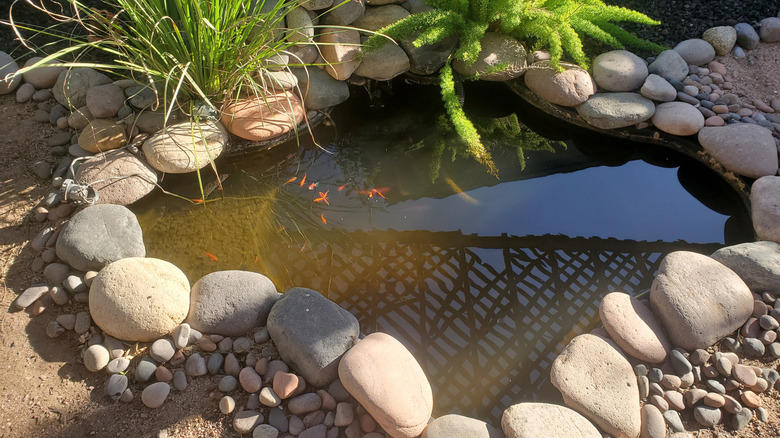 Repurpose found objects, Make use of a tree stump, Build an in ground pool, Suspend baths from low hanging branches, Upcycle an old sink, Pop a margarita glass into your planter, Repurpose an old ice cream parlor chair, Transform candlesticks or vintage lamps, Give new life to a galvanized wash tub