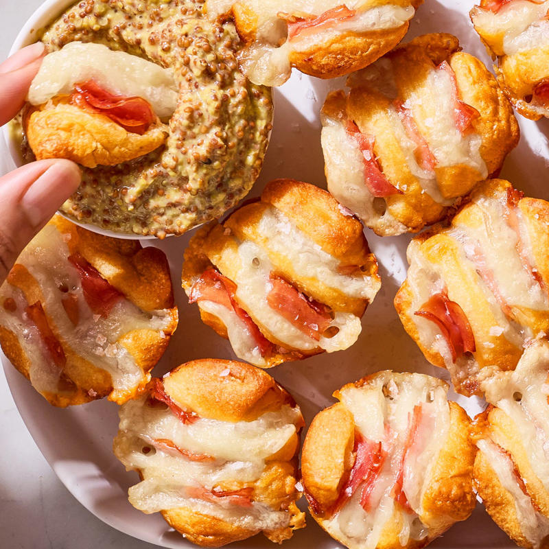 Fried Ham &amp; Cheese Mozzarella Sticks, Crispy Prosciutto &amp; Asparagus Mini Toasts, Crispy Parmesan Ranch Smashed Carrots, Easter Bunny Popcorn Bars, Carrot Hummus, Ham &amp; Swiss Hasselback Biscuit Bites, Bloody Mary Deviled Eggs, Parmesan Asparagus Fries, Spring Pea &amp; Feta Dip, Easter Bunny Twists, Cheesy Green Bean &amp; Mushroom Tart, Carrot Cake Blondies, Deviled Egg Dip, Fried Goat Cheese Bites, Brûléed Brie Crostini, Pepper Jelly &amp; Cream Cheese Bites, Veggie Peel Chips, Strawberry-Rhubarb Crumble Bars, Antipasto Skewers, Bird’s Nest Cookies, Caramelized Onion &amp; Goat Cheese Bites, Carrot Cake Dip, Strawberry Balsamic Bruschetta, Sour Patch Grapes, Funfetti Dip, Snickers Puppy Chow, Peeps Kiss Cookies, Pinwheel Sandwiches, Whipped Feta With Balsamic Roasted Strawberries, Robin's Egg Malt Fudge