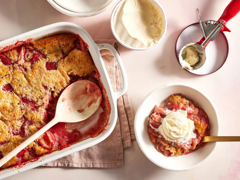 Chicken-And-Rice Bake With Broccolini, Chicken-And-Biscuit Casserole, BLT Pain Perdu Casserole, Macaroni Corn Casserole, Hashbrown Casserole, Old-Fashioned Chicken Pot Pie, Pineapple Casserole, New-School Pineapple Casserole, Ham And Noodle Casserole, Layered Squash Casserole, Hot Chicken Salad, Mini Cheese Grits Casseroles, Stuffed Ham-And-Cheese Croissant Casserole, Shrimp And Grits Casserole, Baked Ziti With Summer Vegetables, Poppy Seed Chicken, Chicken-And-Wild Rice Casserole, Chocolate Cobbler, Cakey Strawberry Cobbler, Pumpkin Crisp, Asparagus Casserole, Roasted Tomato Macaroni And Cheese, Pasta-Chicken-Broccoli Bake, Eggplant Rollups, Loaded Cauliflower Casserole, Everything Bagel Casserole, Old-Fashioned Apple And Cheese Casserole, Mushroom And Thyme Chicken-Broccoli Casserole, Cheesy Chicken Casserole, Meatball Casserole