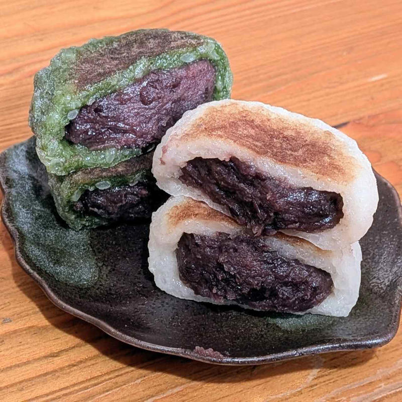 春感たっぷりの華やかビジュアル, よもぎの香りを楽しんで, こだわり素材がつまった王道大福, きれいな緑色が食欲をそそりそう 