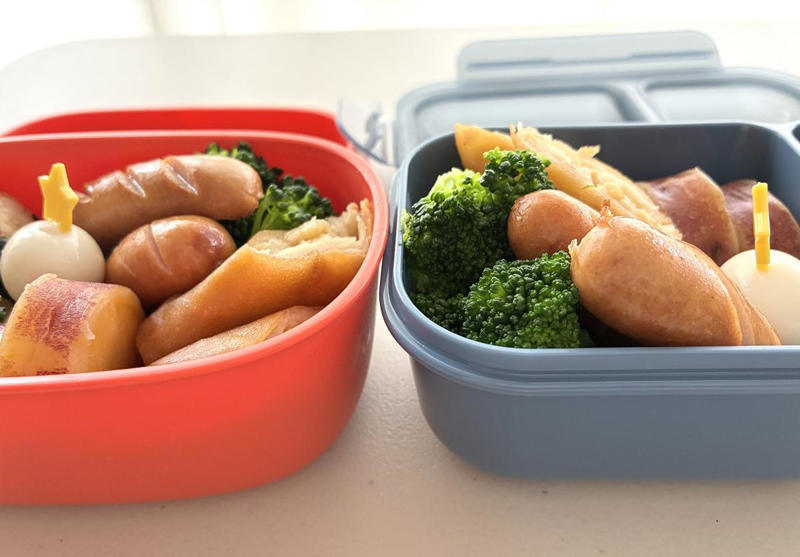 ずばり「盛付けしやすい」お弁当箱, 同じ600mlの弁当箱。比較してみたら…, 区切られたスペースもグッド, 食洗機、レンジ対応で実用性も完璧！