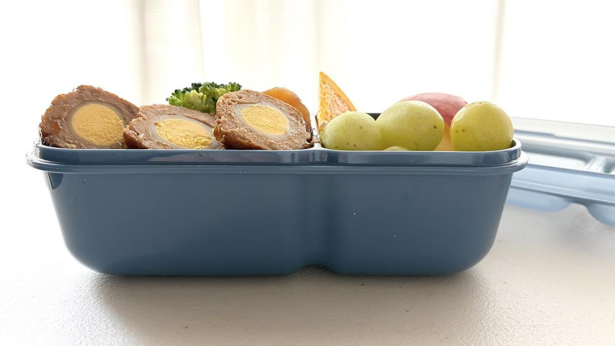 ずばり「盛付けしやすい」お弁当箱, 同じ600mlの弁当箱。比較してみたら…, 区切られたスペースもグッド, 食洗機、レンジ対応で実用性も完璧！