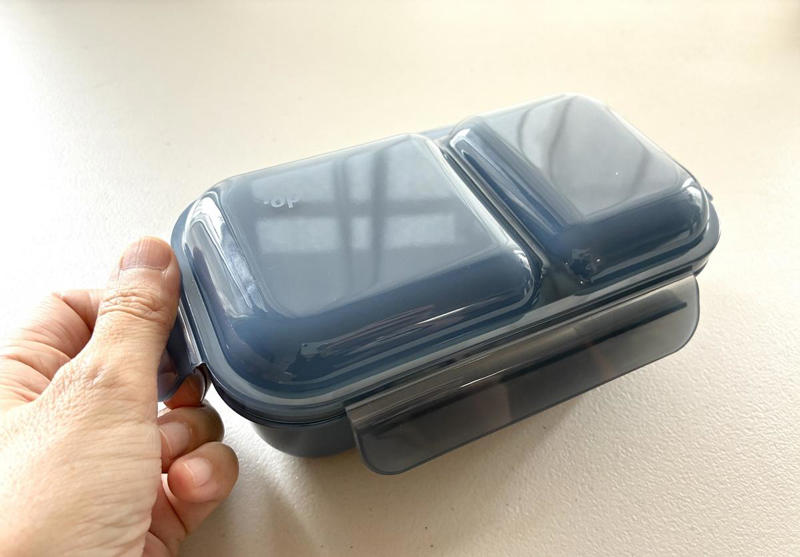 ずばり「盛付けしやすい」お弁当箱, 同じ600mlの弁当箱。比較してみたら…, 区切られたスペースもグッド, 食洗機、レンジ対応で実用性も完璧！