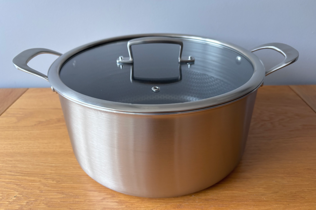 The best induction pans for 2026 are: , Our Place titanium always pan pro, Salter megastone 20cm frying pan, Circulon scratchdefense stainless steel frying pan, Le Creuset cast iron saucepan, Tefal ingenio emotion 22-piece pan set, stainless steel, Ninja ceramic pro three-piece saucepan set, HexClad 30cm hybrid wok, George Home hybrid stainless steel stockpot 28cm, Sherwood five-piece mixed pan set, Green Pan Barcelona pro grillpan 28cm, Your induction pan questions answered , What is the best induction pan?, How I tested induction pans , What pans work with induction?, Can you use induction pans on gas?, Why you can trust IndyBest reviews