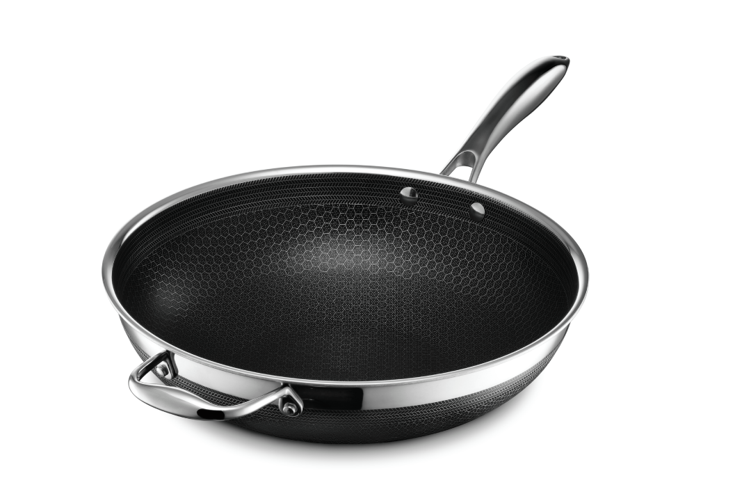The best induction pans for 2026 are: , Our Place titanium always pan pro, Salter megastone 20cm frying pan, Circulon scratchdefense stainless steel frying pan, Le Creuset cast iron saucepan, Tefal ingenio emotion 22-piece pan set, stainless steel, Ninja ceramic pro three-piece saucepan set, HexClad 30cm hybrid wok, George Home hybrid stainless steel stockpot 28cm, Sherwood five-piece mixed pan set, Green Pan Barcelona pro grillpan 28cm, Your induction pan questions answered , What is the best induction pan?, How I tested induction pans , What pans work with induction?, Can you use induction pans on gas?, Why you can trust IndyBest reviews 