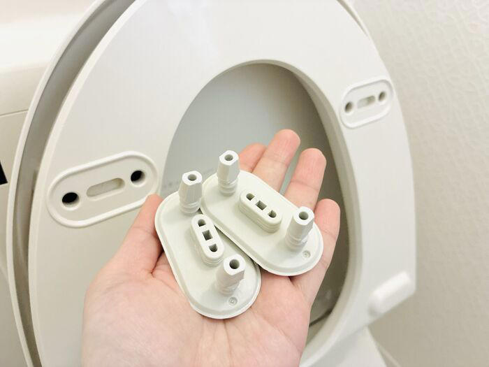 ①便器と便座の隙間, ②便器のフタ周り, ④温水洗浄便座のノズル周り, ⑤脱臭フィルター, ⑥便器と床の隙間