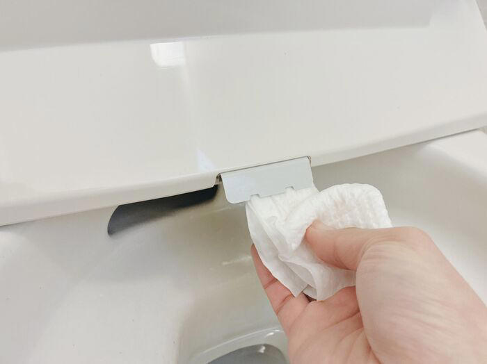 ①便器と便座の隙間, ②便器のフタ周り, ④温水洗浄便座のノズル周り, ⑤脱臭フィルター, ⑥便器と床の隙間