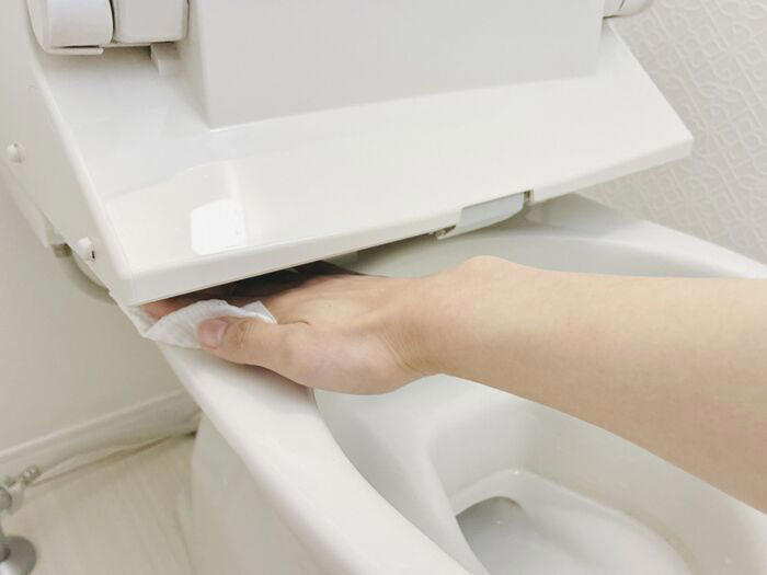 ①便器と便座の隙間, ②便器のフタ周り, ④温水洗浄便座のノズル周り, ⑤脱臭フィルター, ⑥便器と床の隙間