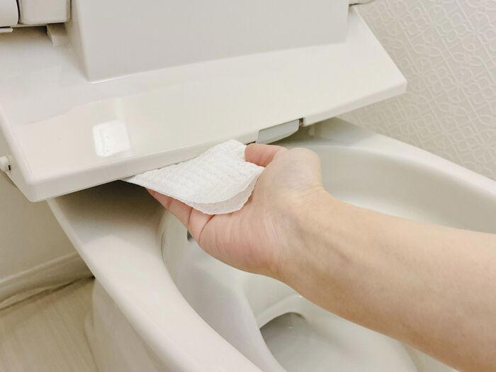①便器と便座の隙間, ②便器のフタ周り, ④温水洗浄便座のノズル周り, ⑤脱臭フィルター, ⑥便器と床の隙間