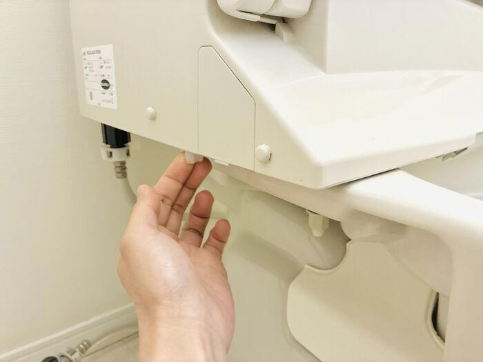 ①便器と便座の隙間, ②便器のフタ周り, ④温水洗浄便座のノズル周り, ⑤脱臭フィルター, ⑥便器と床の隙間
