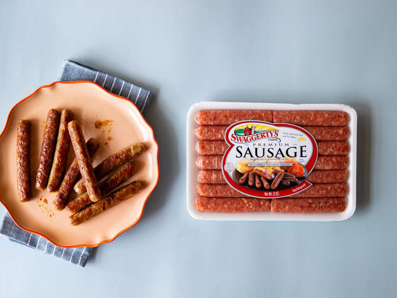 How I Selected the Breakfast Sausage To Test, How I Cooked the Breakfast Sausage, The Best Breakfast Sausages, Ranked, 8th Place: Banquet Brown 'N Serve Original Patties, 7th: Johnsonville Original Recipe Links, 6th Place: Swaggerty's Premium Sausage Links, 5th Place: Jimmy Dean Regular Tube, 4th Place: Jones Golden Brown All-Natural Pork Sausage Links, 3rd Place: Bob Evans Original Patties, 2nd Place: Great Value Original Premium Sausage Patties, 1st Place: Smithfield Hometown Original Breakfast Sausage Links