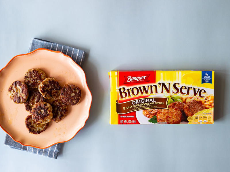 How I Selected the Breakfast Sausage To Test, How I Cooked the Breakfast Sausage, The Best Breakfast Sausages, Ranked, 8th Place: Banquet Brown 'N Serve Original Patties, 7th: Johnsonville Original Recipe Links, 6th Place: Swaggerty's Premium Sausage Links, 5th Place: Jimmy Dean Regular Tube, 4th Place: Jones Golden Brown All-Natural Pork Sausage Links, 3rd Place: Bob Evans Original Patties, 2nd Place: Great Value Original Premium Sausage Patties, 1st Place: Smithfield Hometown Original Breakfast Sausage Links