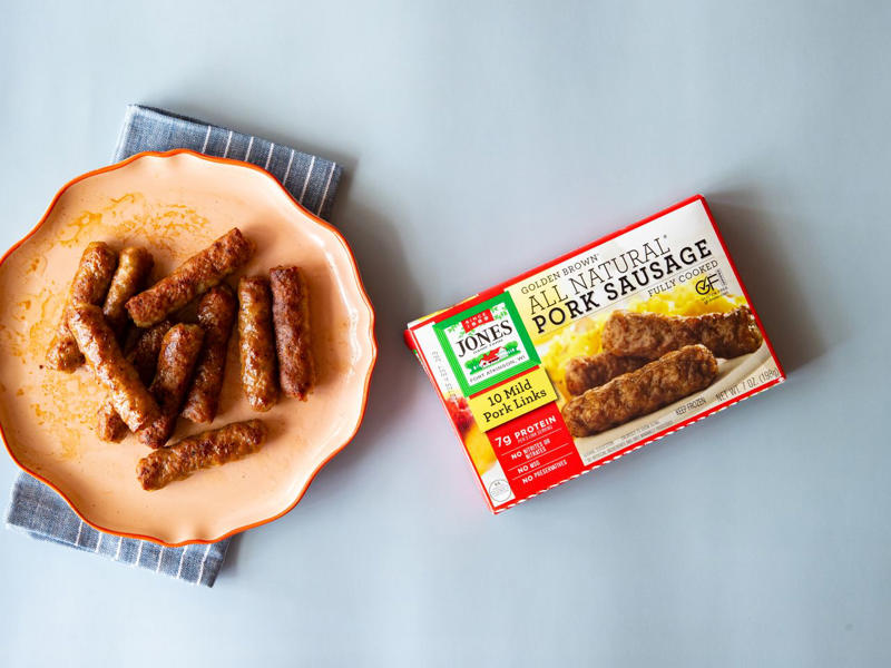 How I Selected the Breakfast Sausage To Test, How I Cooked the Breakfast Sausage, The Best Breakfast Sausages, Ranked, 8th Place: Banquet Brown 'N Serve Original Patties, 7th: Johnsonville Original Recipe Links, 6th Place: Swaggerty's Premium Sausage Links, 5th Place: Jimmy Dean Regular Tube, 4th Place: Jones Golden Brown All-Natural Pork Sausage Links, 3rd Place: Bob Evans Original Patties, 2nd Place: Great Value Original Premium Sausage Patties, 1st Place: Smithfield Hometown Original Breakfast Sausage Links
