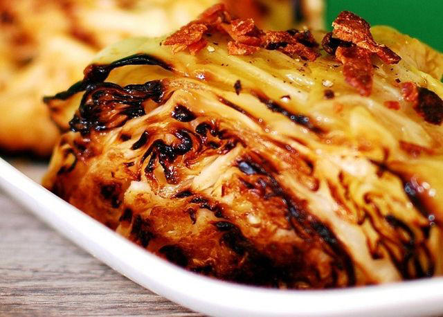 Southern Fried Cabbage, Barbecued Cabbage, Chef John's Braised Red Cabbage, Cole Porter Slaw, Super Easy Cabbage Stir-Fry, Red Cabbage with Apricots and Balsamic Vinegar, Spicy Cajun Cabbage, Savoy Cabbage and Mushrooms, Steamed Cabbage, Grilled Cabbage Wedges, Cabbage Curry, Easy Savoy Cabbage