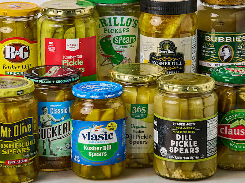 So, What's the Best Pickle Brand?, Why You Should Trust Us, Best Dill Pickle Brand: Grillo's Pickles Classic Dill Pickle Spears, Runner-Up: Claussen Dill Pickle Spears, Honorable Mention: 365 by Whole Foods Market Organic Dill Pickles, Honorable Mention: Mt. Olive Kosher Dill Spears , Honorable Mention: Vlasic Kosher Dill Spears , How We Tested the Dill Pickle Brands , The Weekly Checkout