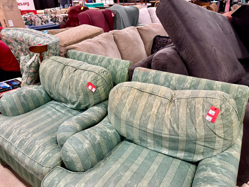 Smelly Items, Damaged Items, Upholstered Furniture, Stained Items, Sheets, Towels, and Undergarments, Items That Give You Sticker Shock, Other reasons to pass…