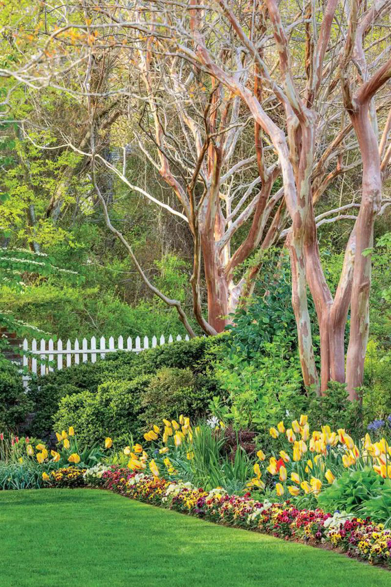 Concrete Pavers, Mulch Chips, Wooden Stakes, Pebble Rocks, Metal Line, Flower Edge