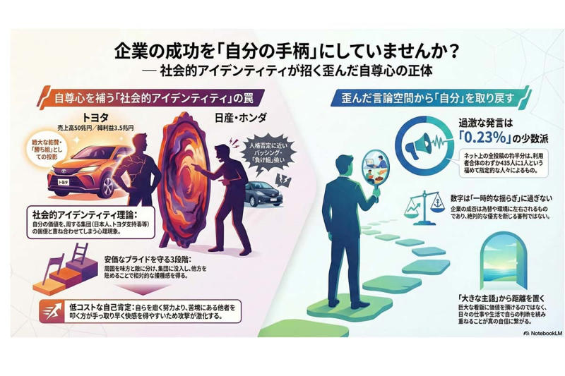 ]大きな主語に依存する個人, アンチという最短の優越感, 業績が映し出す条件の相違, 小さな主語のハンドルの握り直し, 集団への依存からの脱却