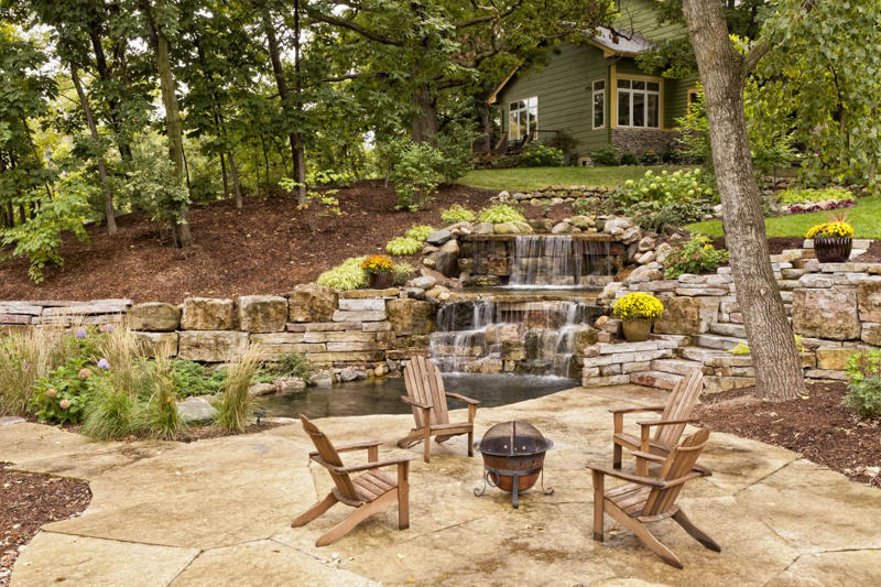 Rustic Campfire Elegance, Combine Purpose, Enhance Summer Blues, Renovate a Deck, Make a Homey Splash, Full Outdoor Dining, Bring the PGA to You, Build-In Your Seating, Transform Greenhouse Sitting, Create a Courtyard, Install a Fountain, Pave the Way, Design a Home While At Home, Elevate Your Pool, Decorate a Pergola, Entrance the Side, Sit Amongst the Trees, Edge Your Flowerbed, Place Seating in the Garden, Install Serenity