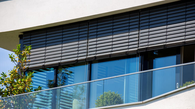 Curtains, Venetian blinds, Roman shades, Shutters, Sliding panels, Roller shades, Window film, Bamboo blinds