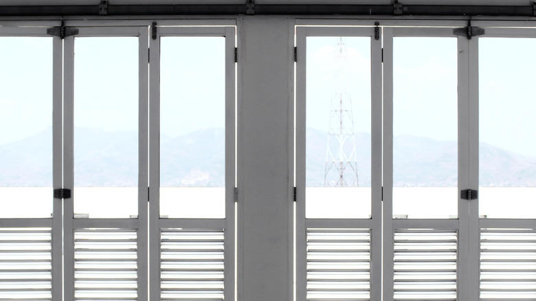 Curtains, Venetian blinds, Roman shades, Shutters, Sliding panels, Roller shades, Window film, Bamboo blinds
