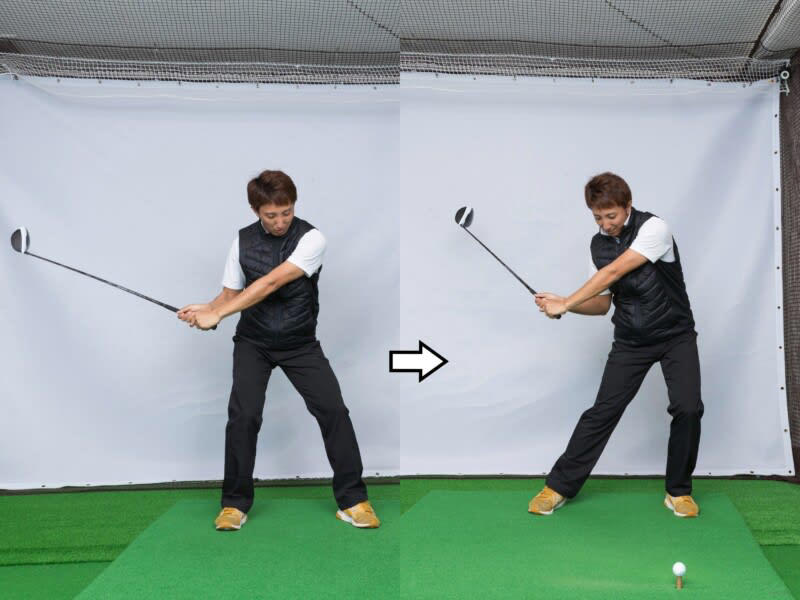 切り返しで最初に動くのはどこ？最新スイング解析, 胸の中心と骨盤の中心はほぼ垂直の位置関係, トップクラスの選手たちのダウンスイング初期, 時代は「シフトしてから回転」から「回転しながら伸展」へ, 回転し、側屈、伸展の力も使って全身でインパクトに導くスイング, YouTube チャンネルーーーby 奥嶋誠昭