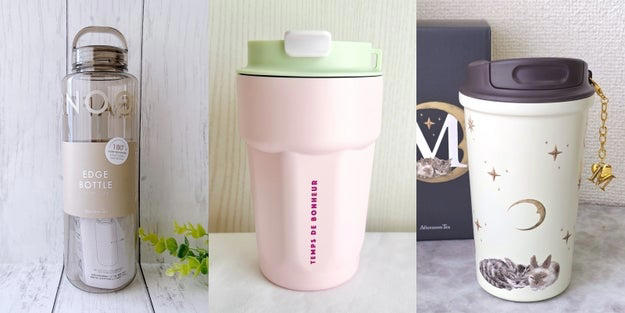 アフタヌーンティーの「優秀ボトル＆タンブラー」をまとめました！, 1.「ロゴワークスエッジボトル 1L」, 持ち歩きやすいのも嬉しいポイント。, 使いやすい工夫がいろいろ詰まっています。, 2.「ステンレスタンブラー 350ml」, 使い勝手がよくて、スムーズに飲み物が飲める！, 飲み頃をキープしてくれてありがたい！, 3.「イニシャルステンレスタンブラー 400ml」, 気持ちよさそうに眠る猫とうさぎが描かれていました。, フタには飲み口も付いていて、飲みやすい。