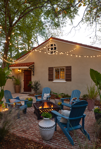 Rustic Campfire Elegance, Combine Purpose, Enhance Summer Blues, Renovate a Deck, Make a Homey Splash, Full Outdoor Dining, Bring the PGA to You, Build-In Your Seating, Transform Greenhouse Sitting, Create a Courtyard, Install a Fountain, Pave the Way, Design a Home While At Home, Elevate Your Pool, Decorate a Pergola, Entrance the Side, Sit Amongst the Trees, Edge Your Flowerbed, Place Seating in the Garden, Install Serenity