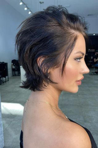Textured Collarbone Cut, Shaped Bob, Curtain Bangs, Layered Mid-Length Curls, Modern Mullet, Long Layers, Asymmetrical Lob, Rounded Bob, Girly Shag, Asymmetrical Pixie, Layered Long Curls, Deep Side Part, Classic Hollywood Cut, Top-Heavy Shag, Face-Framing Shoulder Cut, Bob with Hidden Layers, Longer Curtain Bangs, Subtle A-Line Length, Wispy Curls, Cascading Curls, Flipped Bob, Side Bangs, Frenchie Bangs, Curly Cropped Cut, French Bob, Curl-Boosting Layers, Casual Chin Bob, Short Shag Cut, Face Framing on a Straight Cut, Grown-Out Curtain Bangs, Brunette Beach Waves, Layered Curtain Bangs, Bob with Bangs, Micro Bangs