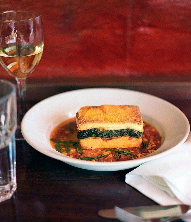 10 of our favourite lasagne recipes for cooler weather: , Sarah Cicolini’s lasagne with romanesco , Matt Breen’s Mum’s lasagne , Rinaldo Di Stasio’s lasagne con aragosta , Lasagne of spinach, polenta and goat’s curd , Lasagne con coniglio e funghi porcini (rabbit and porcini mushroom lasagne)