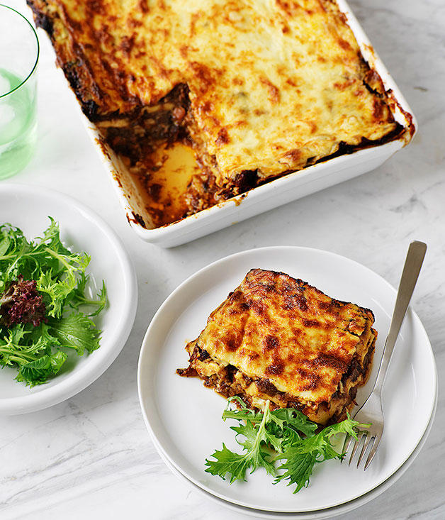 10 of our favourite lasagne recipes for cooler weather: , Sarah Cicolini’s lasagne with romanesco , Matt Breen’s Mum’s lasagne , Rinaldo Di Stasio’s lasagne con aragosta , Lasagne of spinach, polenta and goat’s curd , Lasagne con coniglio e funghi porcini (rabbit and porcini mushroom lasagne)