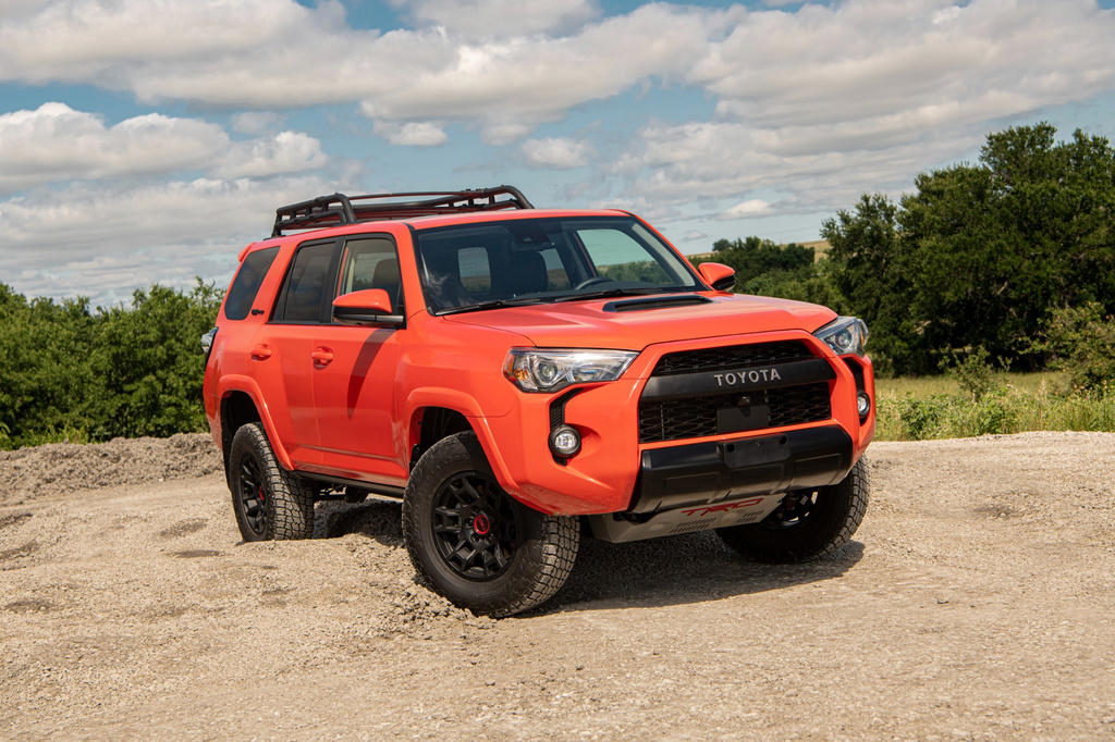 Extra-small SUVs: Toyota Corolla Cross and Honda HR-V, Small SUVs: Toyota RAV4 Hybrid and Honda CR-V, Midsize SUVs: Toyota 4Runner and Ford Bronco, Midsize three-row SUVs: Toyota Highlander Hybrid and Honda Pilot, Large three-row SUVs: Toyota Sequoia and Chevrolet Tahoe, Edmunds says