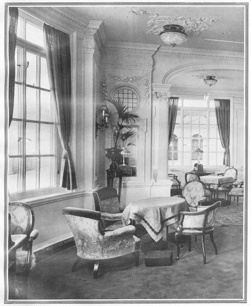 First-Class Bedroom, Luxury Cabin Sitting Room, Second-Class Sleeping Cabin, Another Second-Class Cabin, Grand First-Class Staircase, The Stairways, Elevators, Smoking Lounge, Main Dining Saloon , First-Class Food, Veranda Café, Parisian Café, First-Class Lounge, Third-Class Dining Saloon, Deck A Entrance , Promenade Sitting Area, Gymnasium, Swimming Pool, Gymnasium, Reading and Writing Room, Reading and Writing Room, First-Class Lounge, First-Class Lounge, Drawing Room, Outdoor Sitting Area, The Stern, The Funnels, Captain Smith, Wireless Operator 