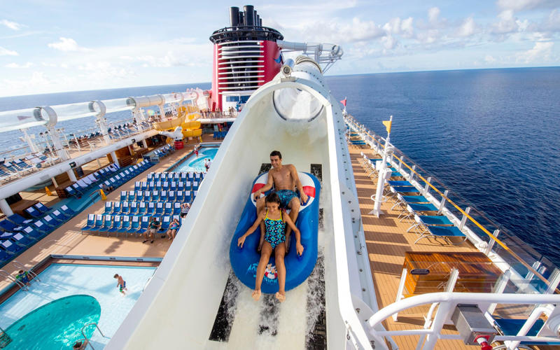 1. Where does Disney Cruise Line sail?, 2. Who does Disney Cruise Line appeal to?, 3. The Disney Cruise Line fleet, Disney Magic (2,713 passengers), Disney Wonder (2,713 passengers), Disney Dream (4,000 passengers), Disney Fantasy (4,000 passengers), Disney Wish (4,000 passengers), Disney Treasure (4,000 passengers), Disney Destiny (4,000 passengers), Disney Adventure (6,700 passengers), 4. Access for guests with disabilities, 5. Loyalty scheme